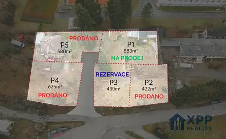 Prodej stavebního pozemku 583 m², Tábor - Klokoty