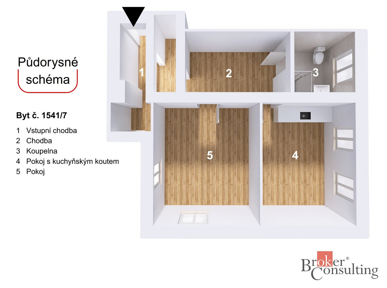 Prodej bytu 2+kk 58 m² – fotografie 2