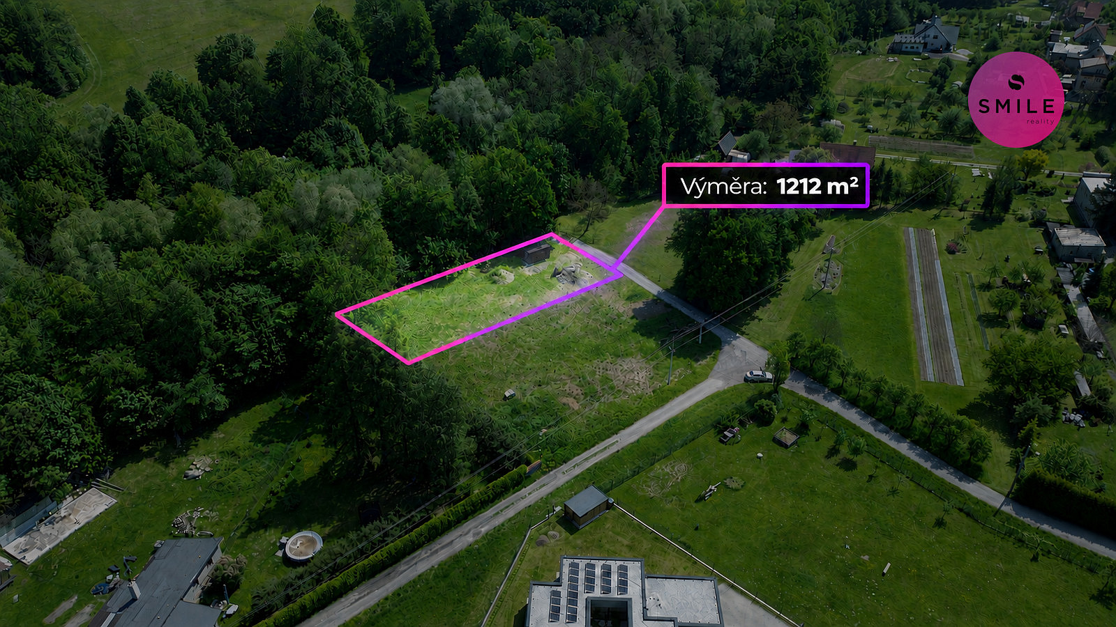 Prodej stavebního pozemku 1 212 m² – fotografie 3