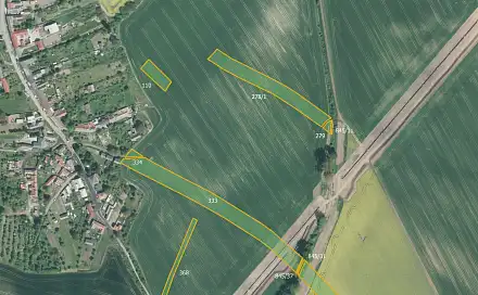 Prodej pole 76 559 m², Honětice, okres Kroměříž