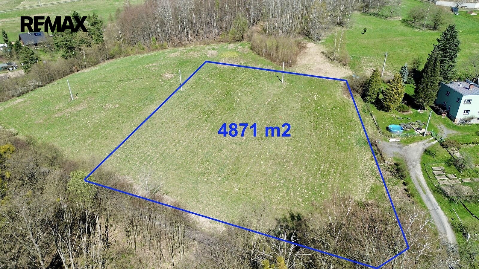 Prodej stavebního pozemku 4 871 m² – fotografie 3