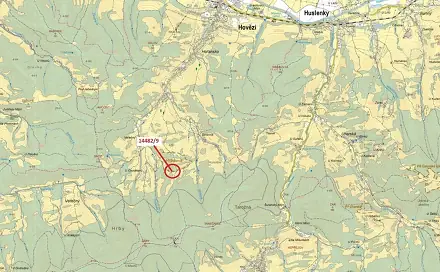 Dražba lesa 281 m², Hovězí