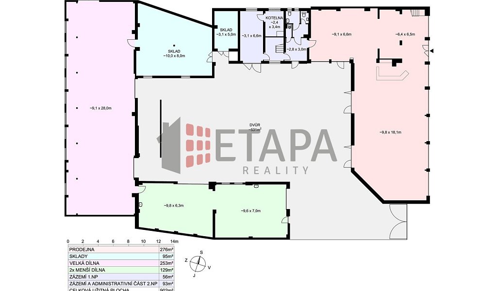 Prodej obchodních prostor 902 m², České Budějovice – náhled fotky 3