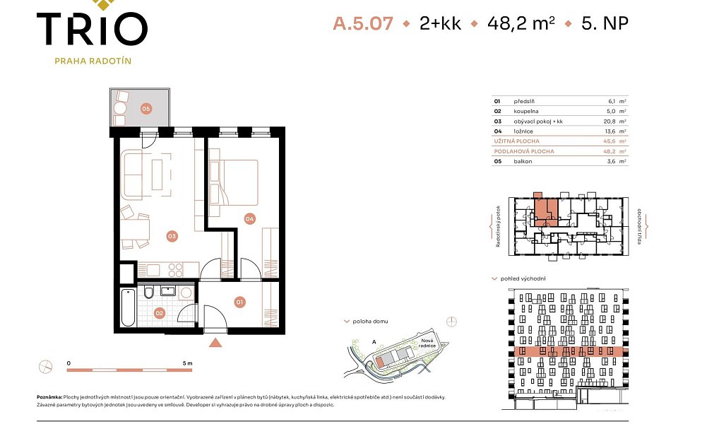 Prodej bytu 2+kk 48 m², Praha – náhled fotky 2