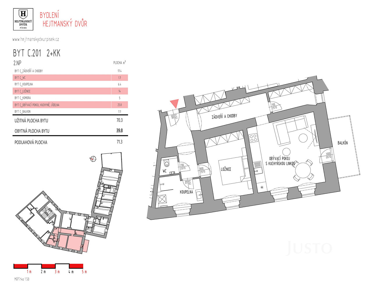 Prodej bytu 2+kk 70 m² – fotografie 3