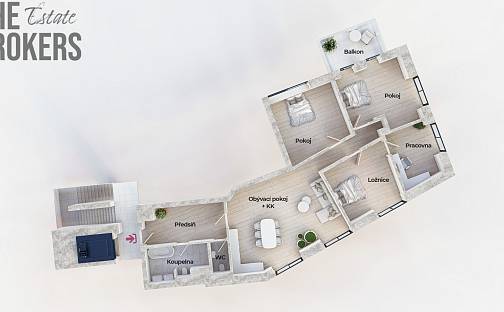 Prodej bytu 5+kk 130 m², U hotelu, Praha 6 - Suchdol