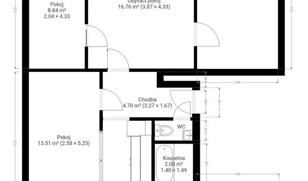 Prodej bytu 4+1 71 m², Pardubice – náhled fotky 17