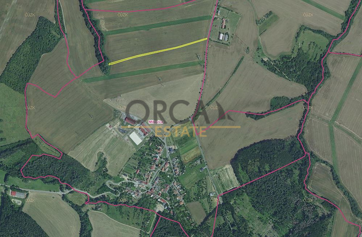 Prodej pole 574 m² – pohled 2