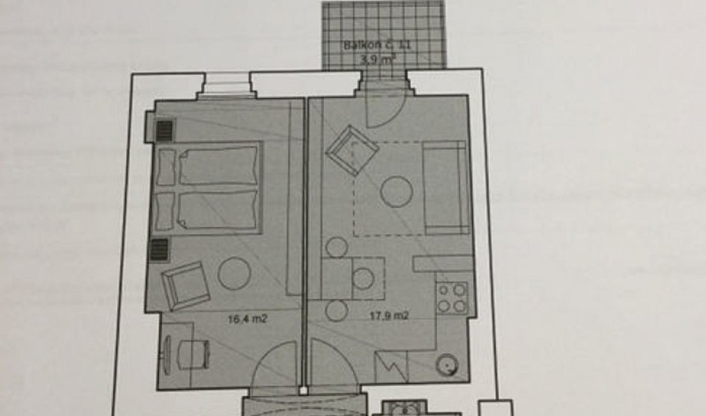 Pronájem bytu 2+kk 48 m², Praha – náhled fotky 7