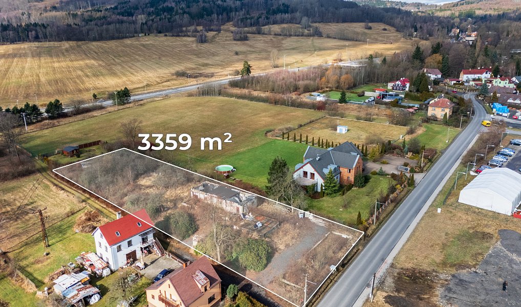 Prodej stavebního pozemku 3 359 m², Nový Bor – náhled fotky 4