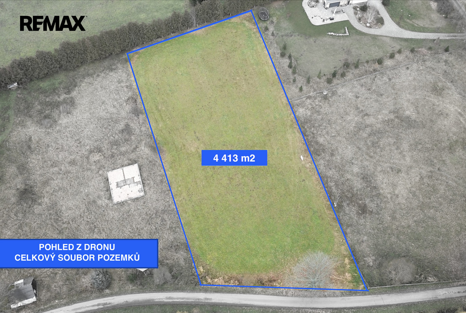 Prodej stavebního pozemku 4 413 m² – fotografie 4