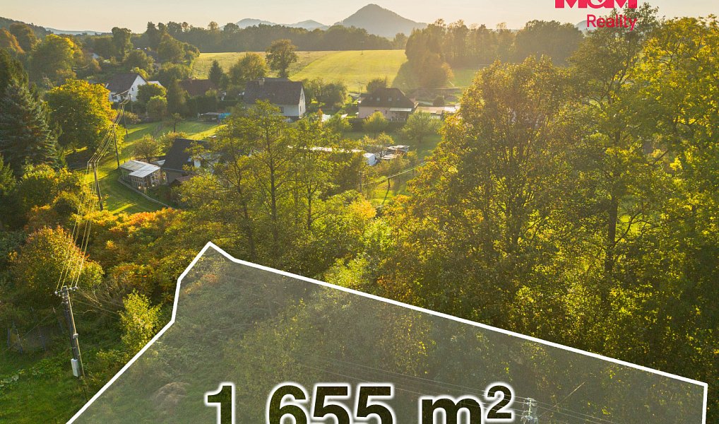 Prodej stavebního pozemku 1 655 m², Kunratice u Cvikova – náhled fotky 3