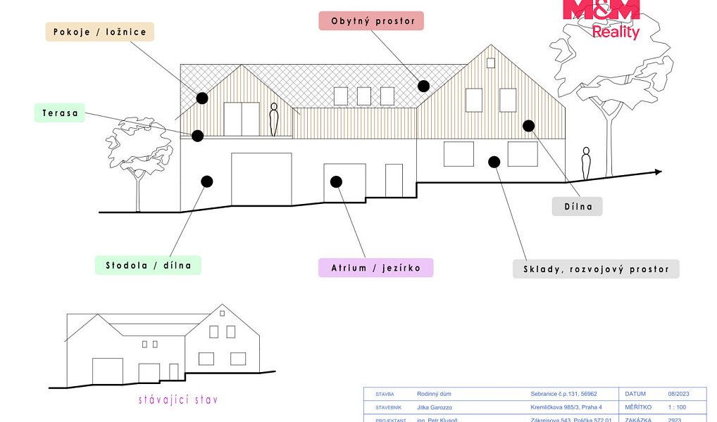 Prodej domu 130 m² s pozemkem 1 032 m², Sebranice – náhled fotky 20