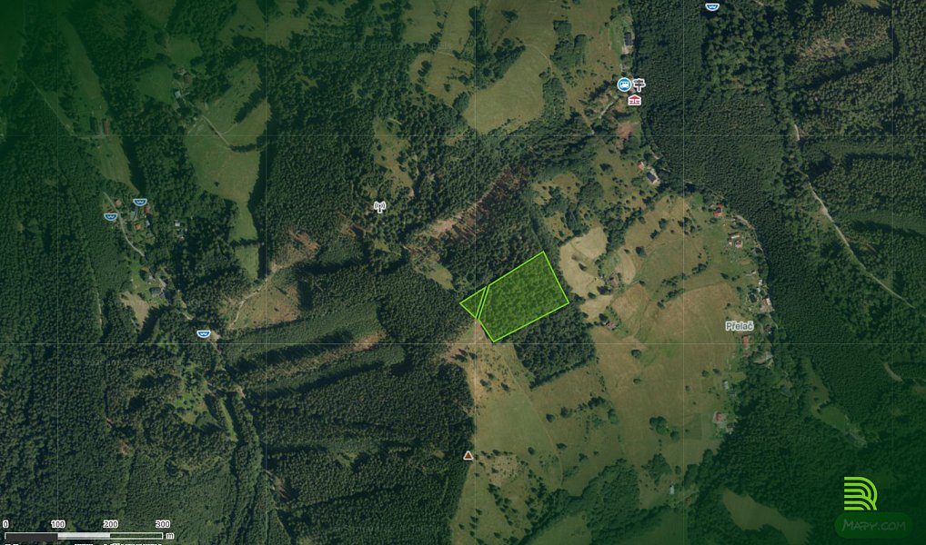 Prodej lesa 5 863 m², Horní Lomná – náhled fotky 2