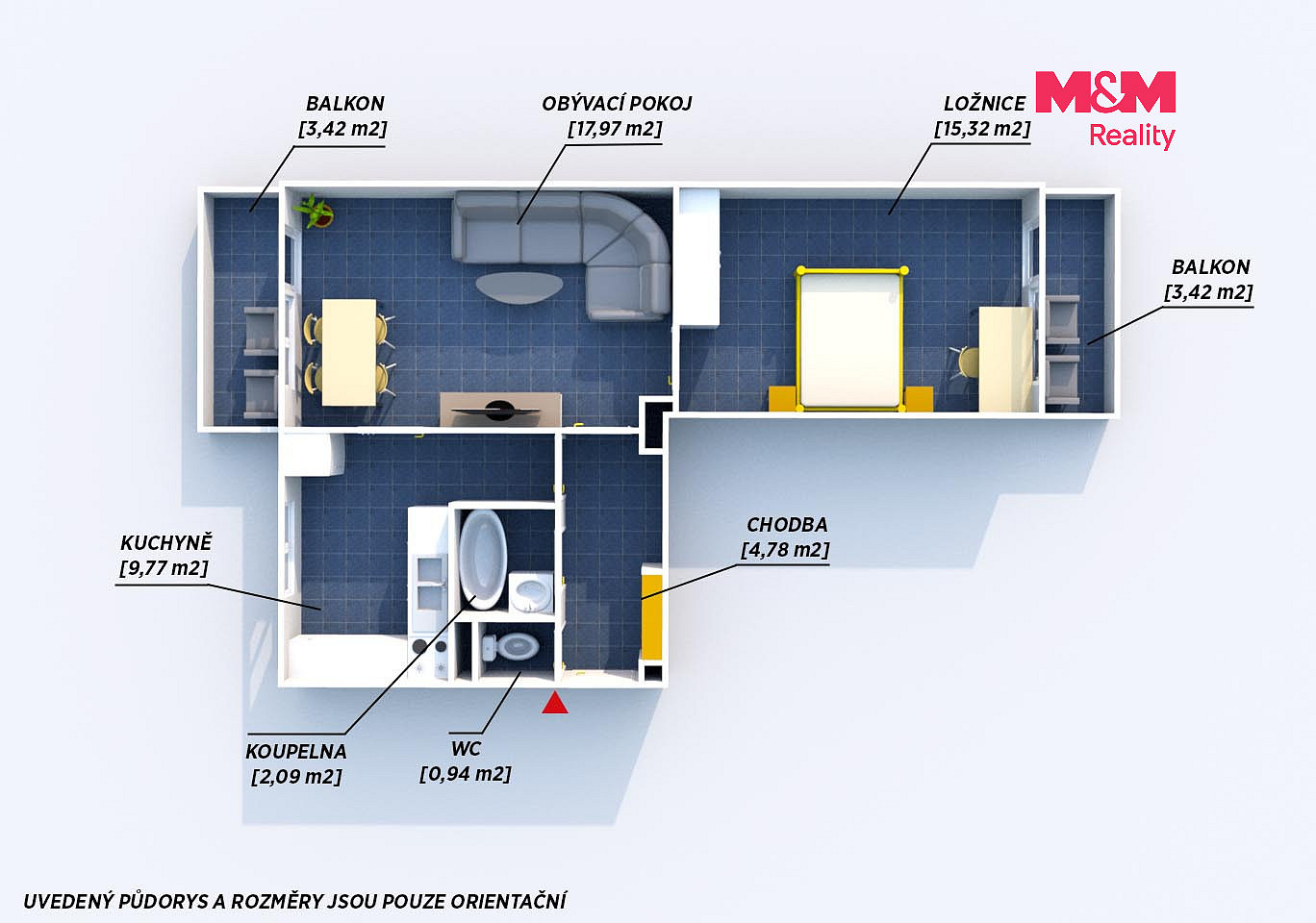 Prodej bytu 2+1 49 m² – fotografie 4