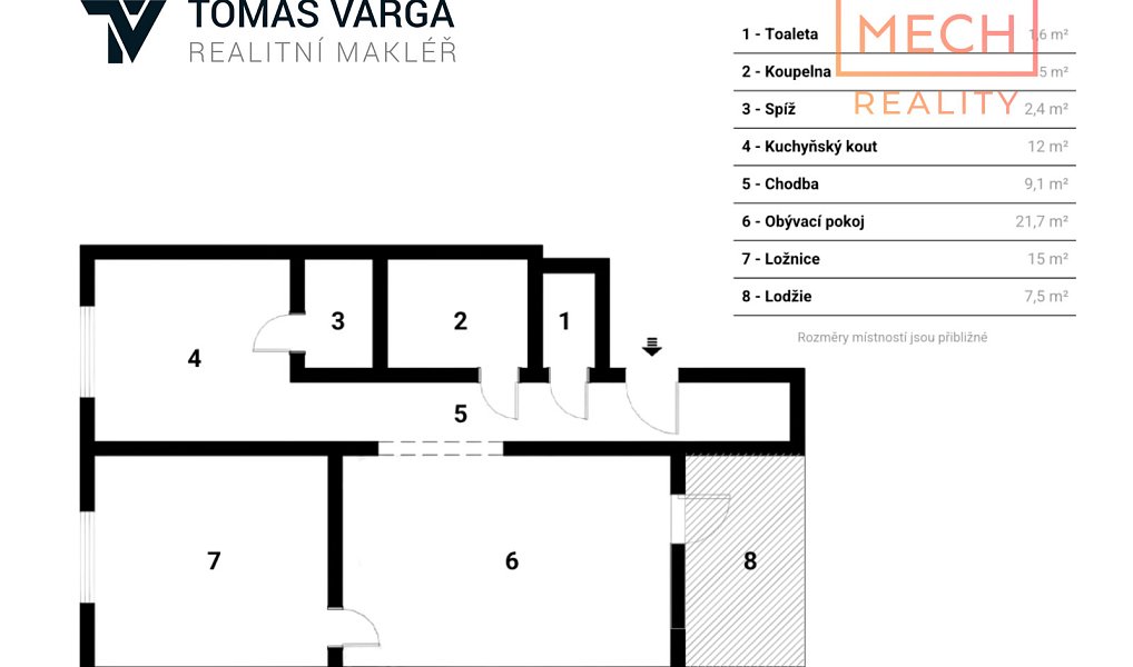 Prodej bytu 2+1 66 m², Hrušovany nad Jevišovkou – náhled fotky 16