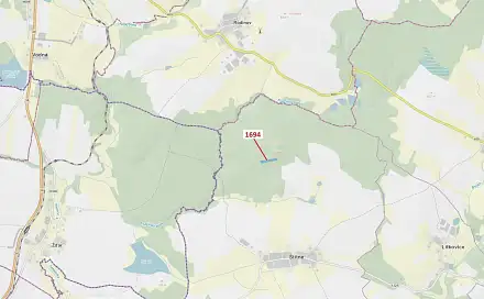 Dražba lesa 5 755 m², Rodinov