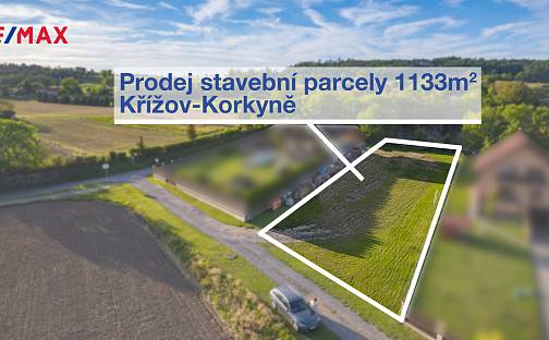 Prodej stavebního pozemku 1 133 m², Korkyně, okres Příbram
