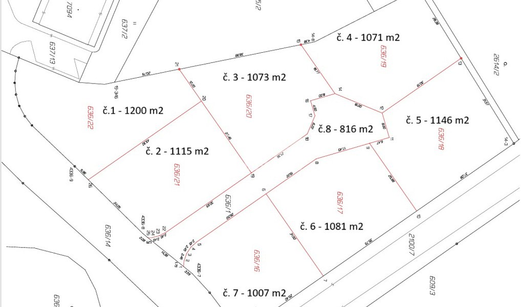 Prodej stavebního pozemku 1 207 m², Písek – náhled fotky 4