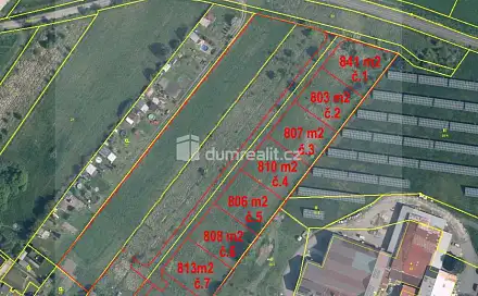Prodej stavebního pozemku 802 m², Velký Borek, okres Mělník