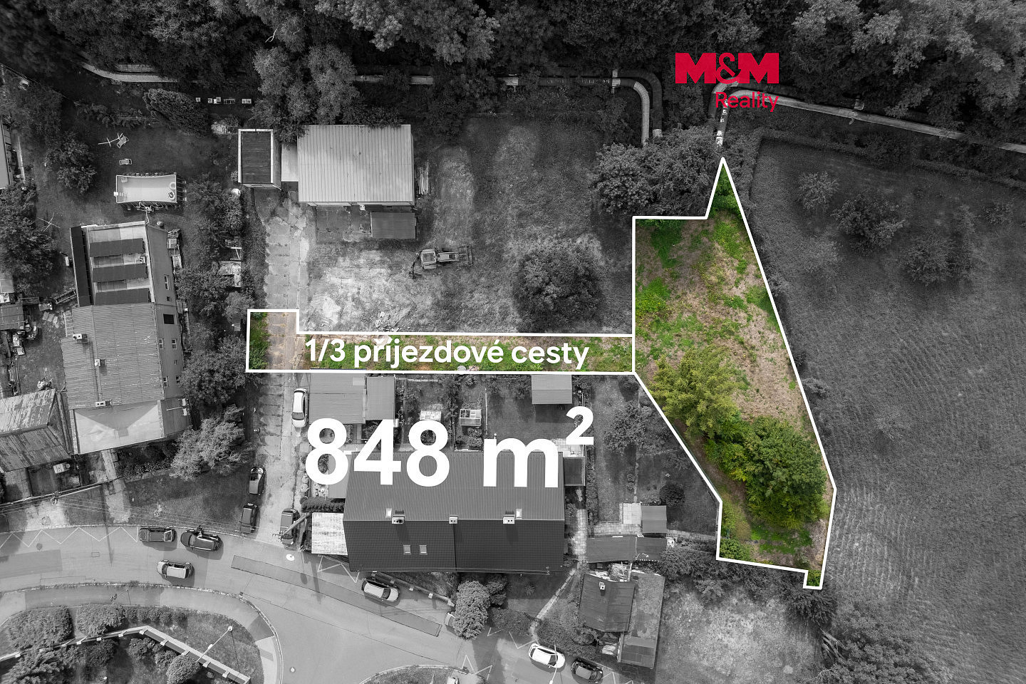 Prodej stavebního pozemku 848 m²