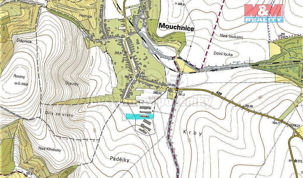 Prodej komerčního pozemku 5 736 m², Mouchnice – náhled fotky 2