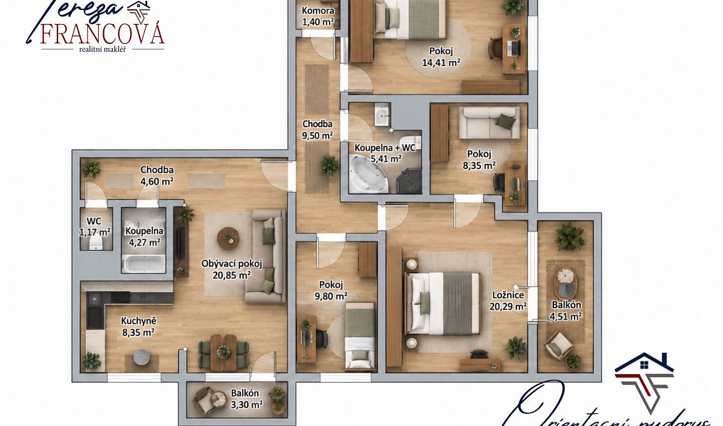 Prodej bytu 5+kk 108 m², Kopřivnice – náhled fotky 2