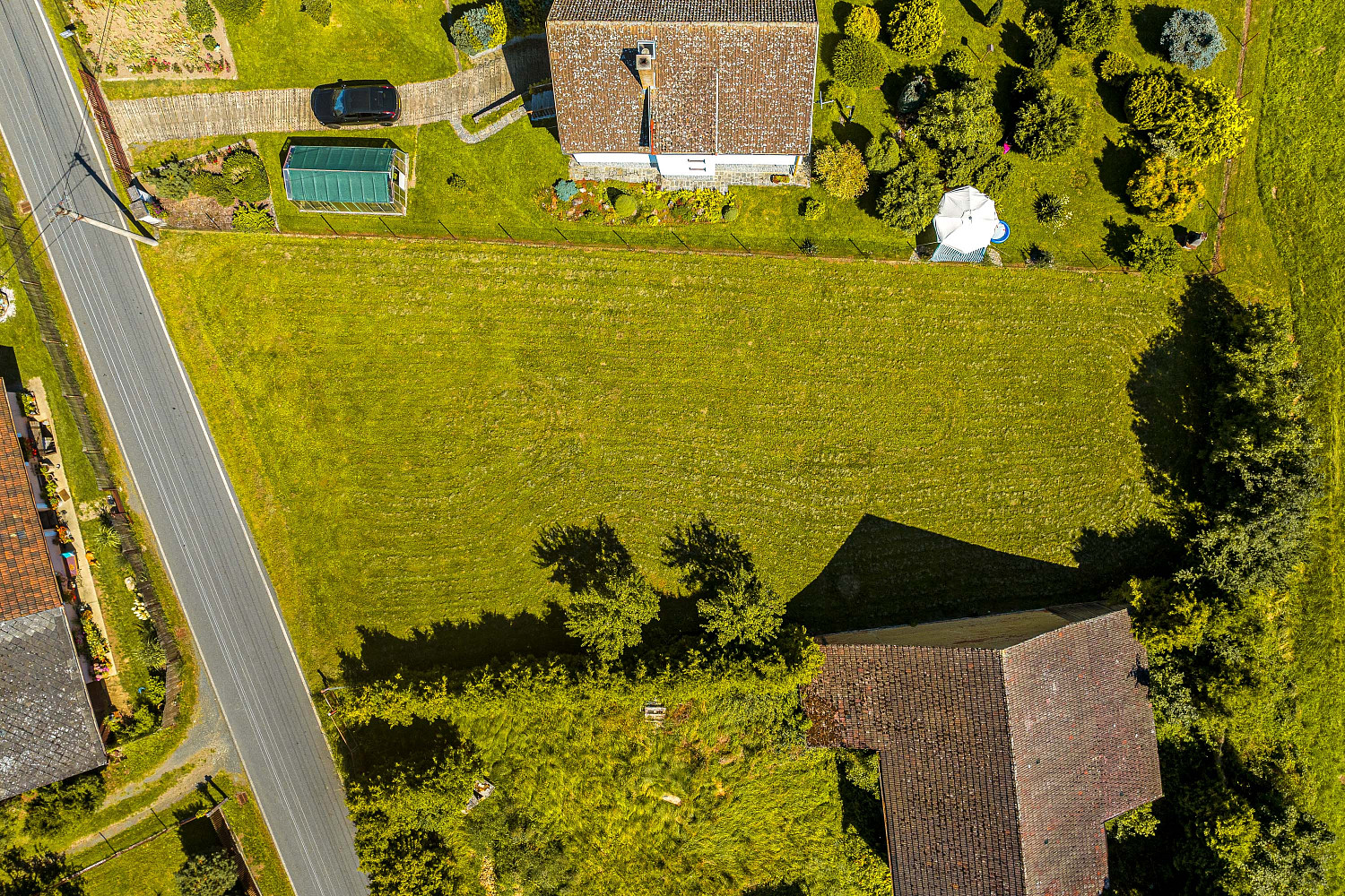 995 m², stavební parcela, Zahrádka U Čížkova, pravidelný a rovinatý pozemek – pohled 4