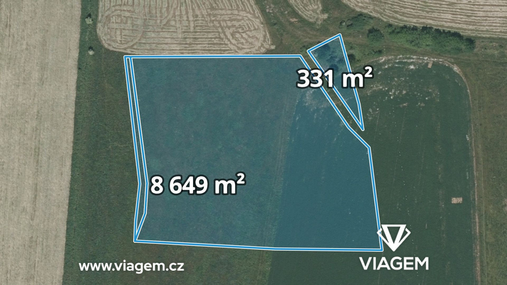 Prodej pole 1 122 m²