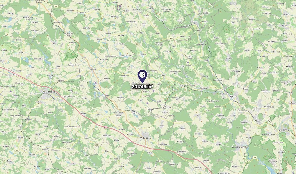 Prodej pole 21 042 m², Rozseč – náhled fotky 3