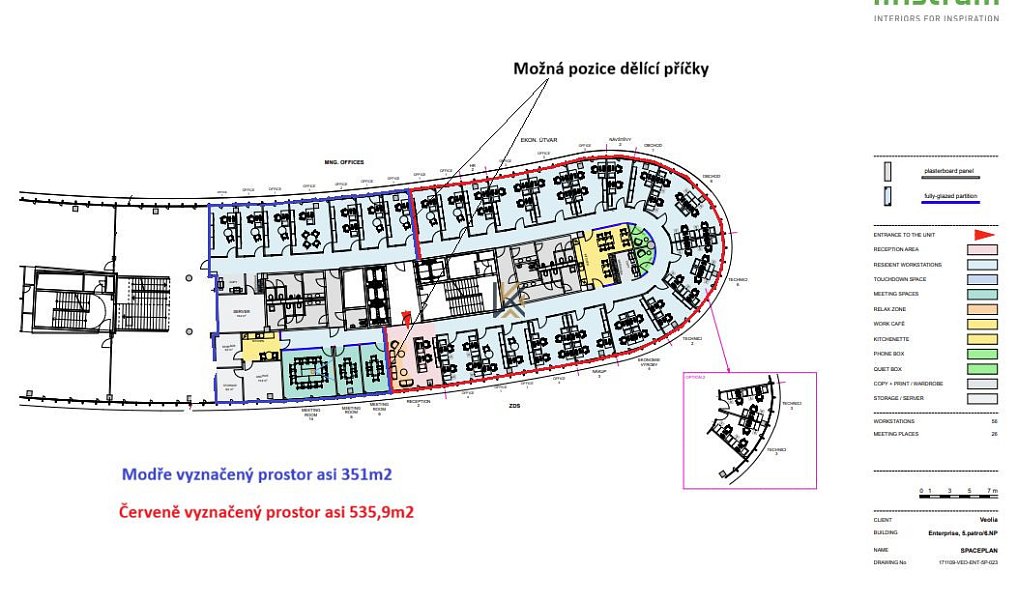 Pronájem kanceláře 351 m², Praha – náhled fotky 4