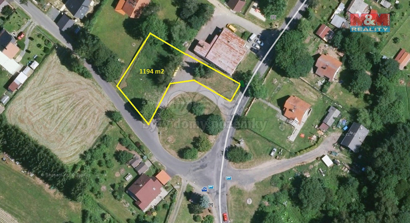 Prodej stavebního pozemku 1 194 m²