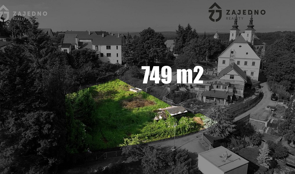 Prodej stavebního pozemku 759 m², Vranov – náhled fotky 2