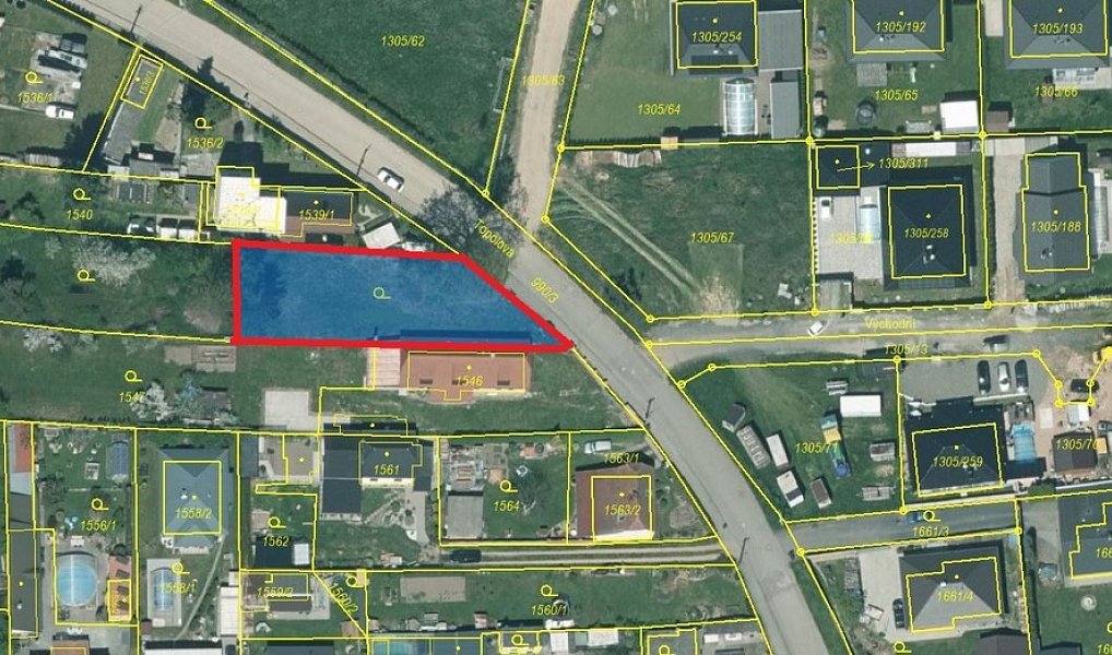 Prodej stavebního pozemku 657 m², Úherce – náhled fotky 2
