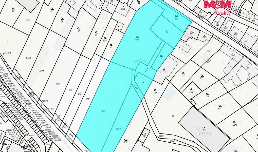 Prodej stavebního pozemku 7 245 m², Holubice – náhled fotky 3