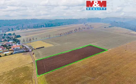 Prodej pole 5 240 m², Sázava - Bělokozly, okres Benešov