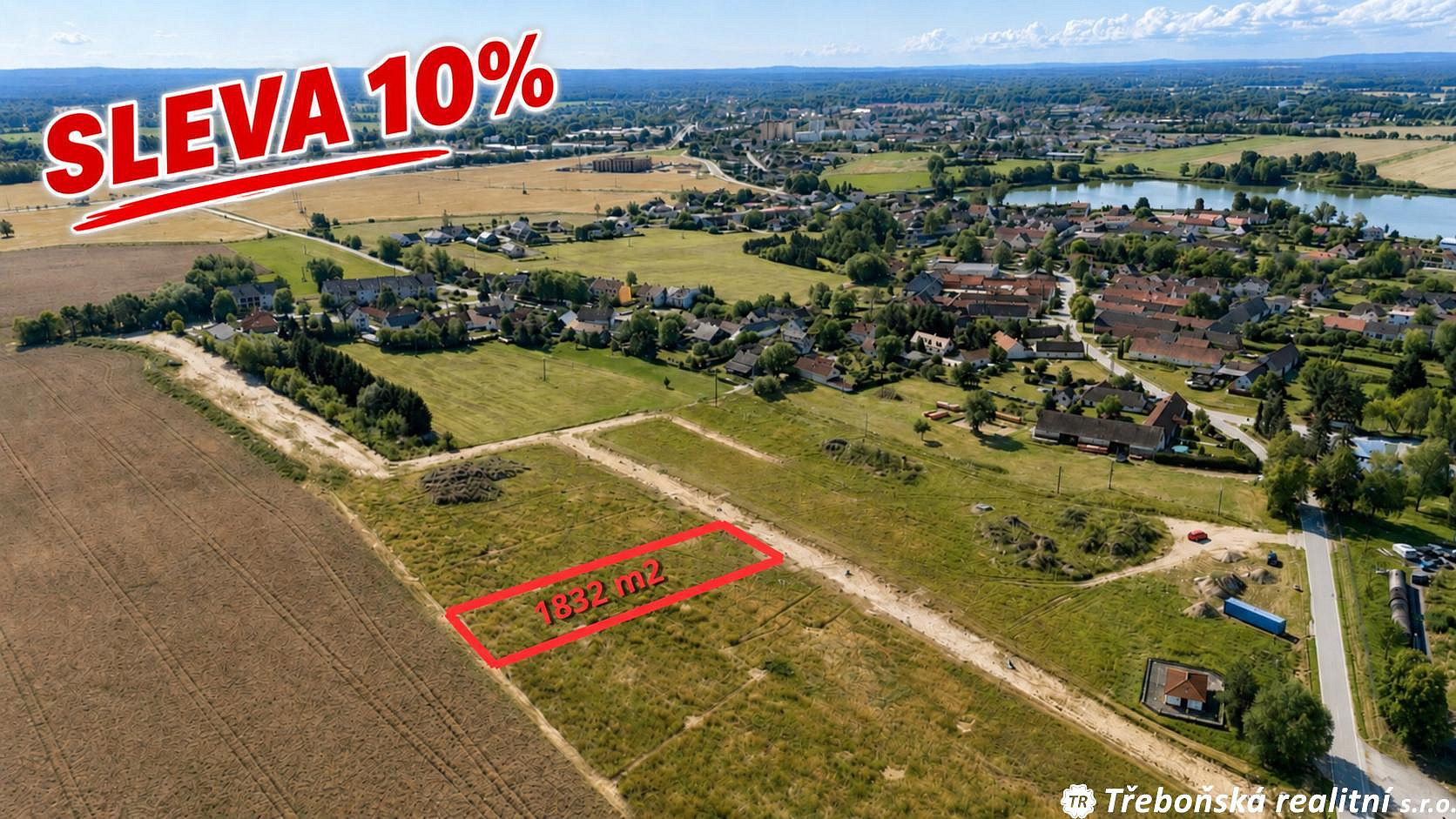Prodej stavebního pozemku 1 832 m²