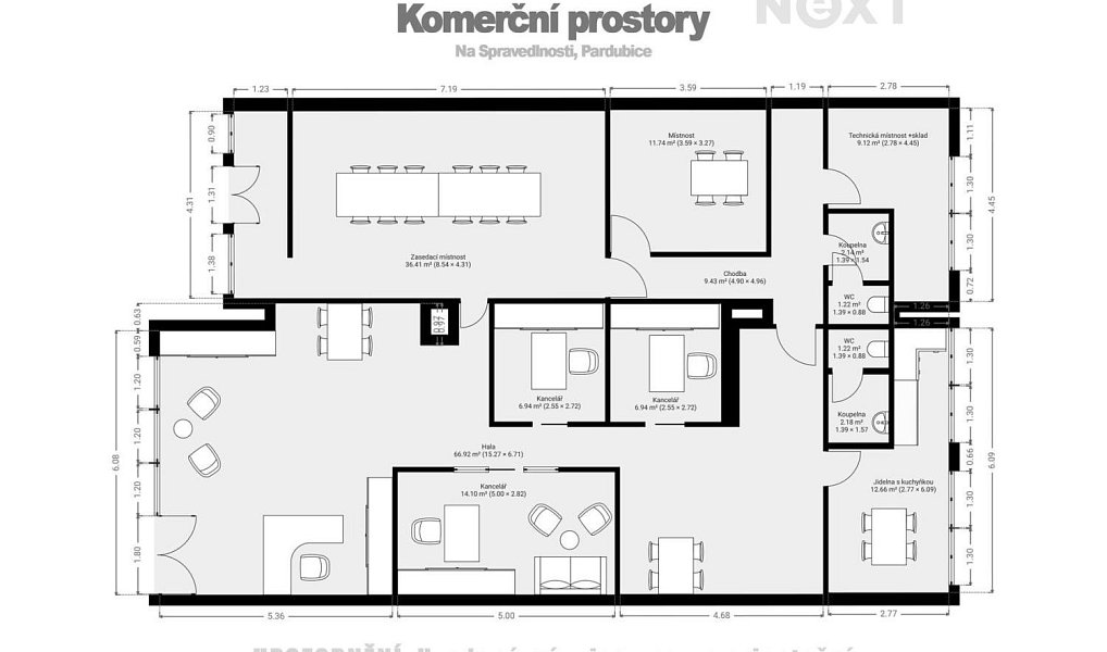 Prodej obchodních prostor 200 m², Pardubice – náhled fotky 28