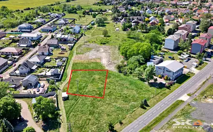 Prodej stavebního pozemku 1 201 m², Na Mořině, Dobroměřice, okres Louny