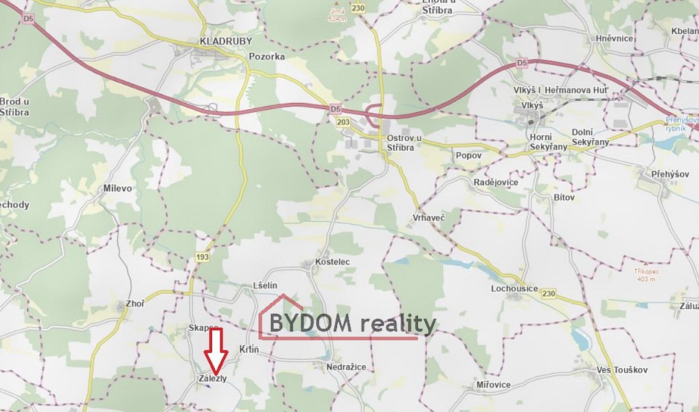 Prodej stavebního pozemku 943 m², Skapce – náhled fotky 9