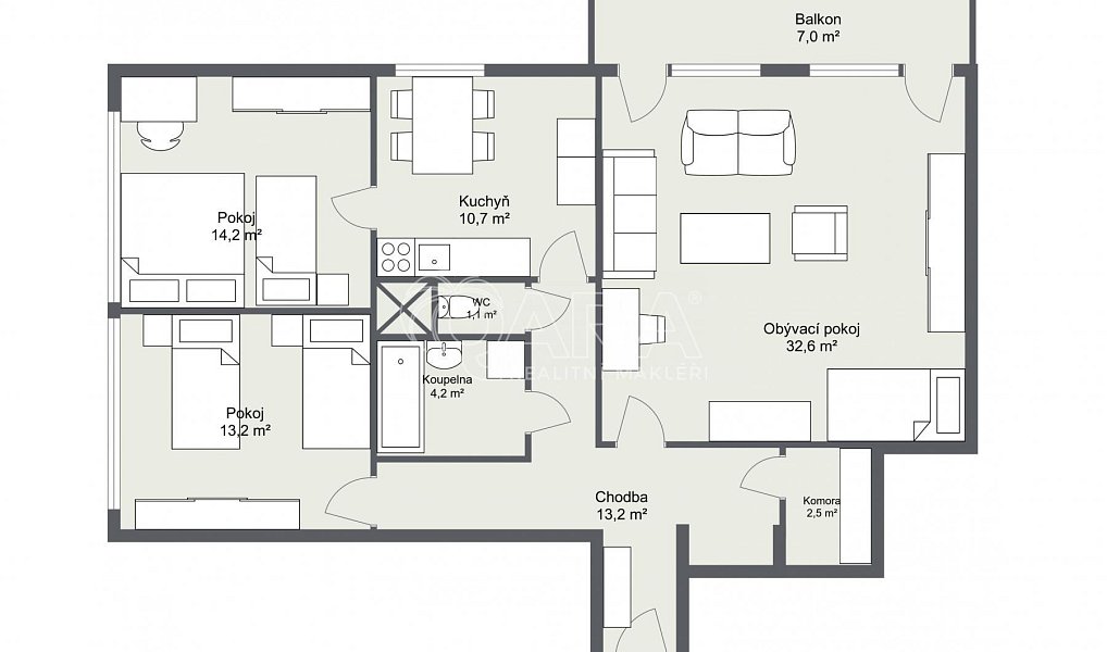 Prodej bytu 3+1 99 m², Praha – náhled fotky 4