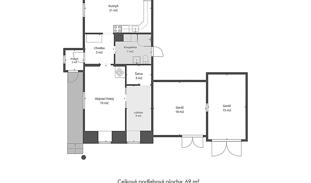 Prodej domu 69 m² s pozemkem 989 m², Zaječov – náhled fotky 4