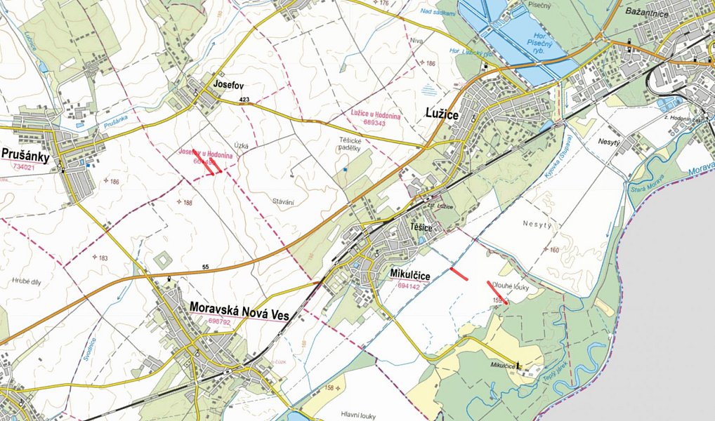 Prodej pole 3 240 m², Mikulčice – náhled fotky 3