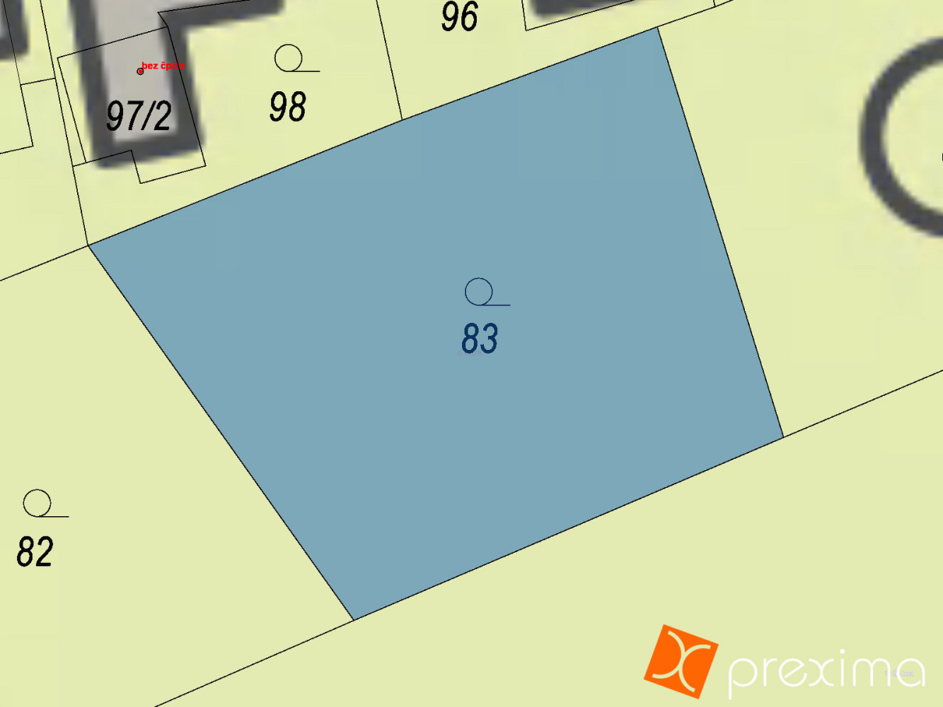Prodej stavebního pozemku 123 m² – fotografie 3