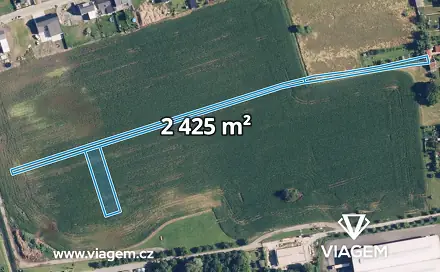 Prodej pole 469 m², Grygov, okres Olomouc