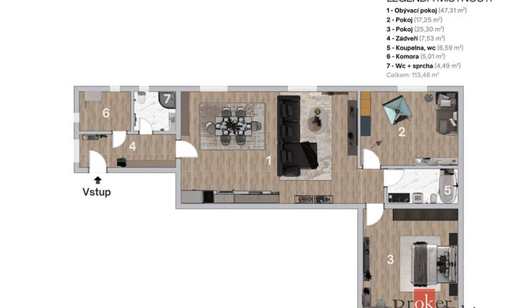 Prodej bytu 3+kk 113 m², Ostrava – náhled fotky 6