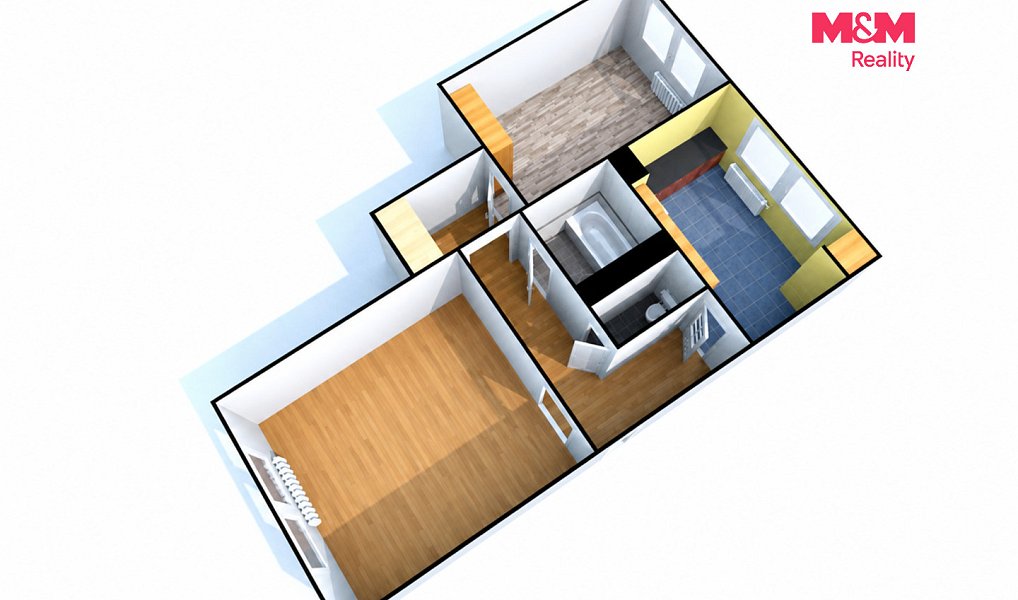 Prodej bytu 2+1 56 m², Benešov nad Ploučnicí – náhled fotky 3