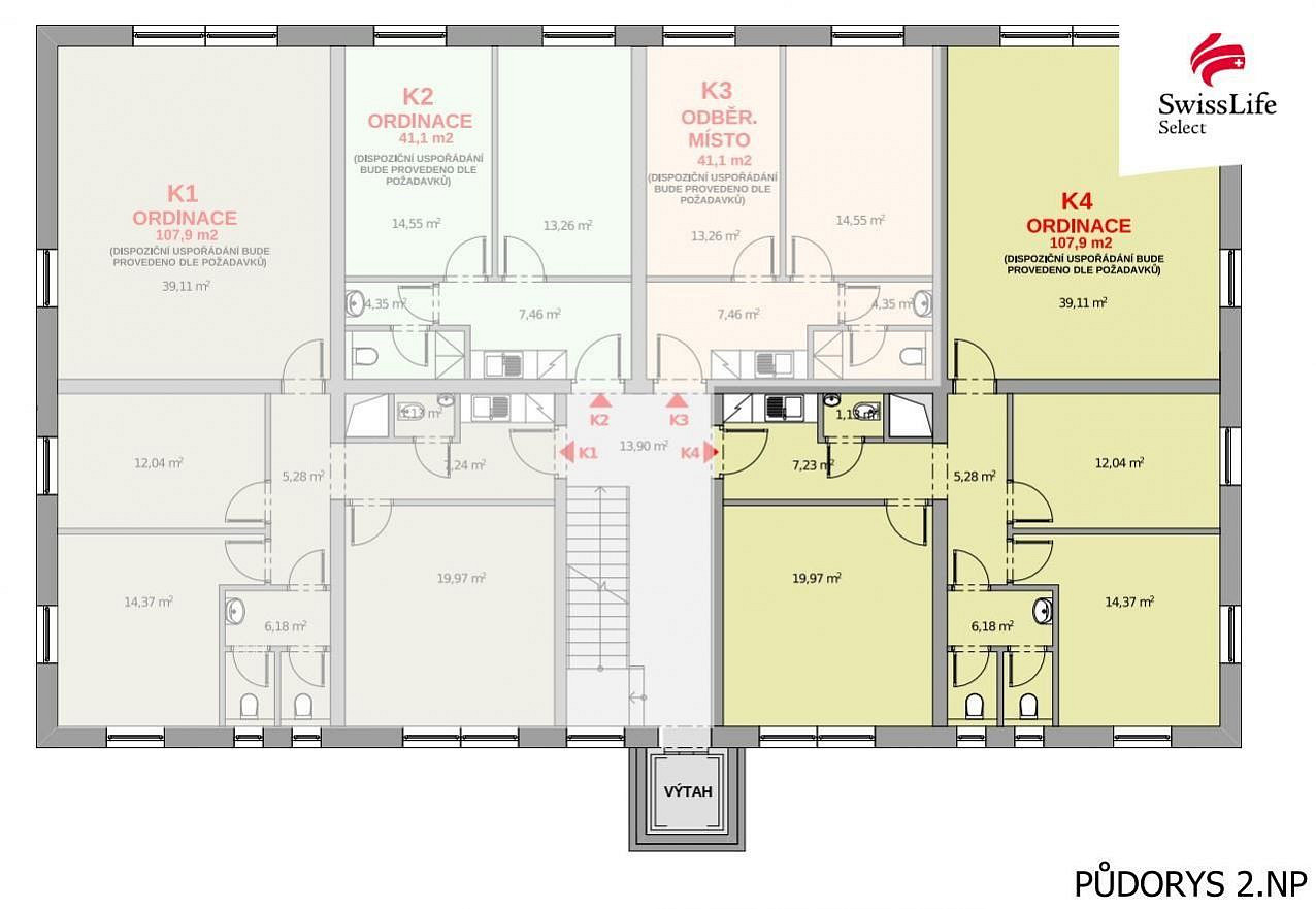 Prodej kanceláře 108 m²