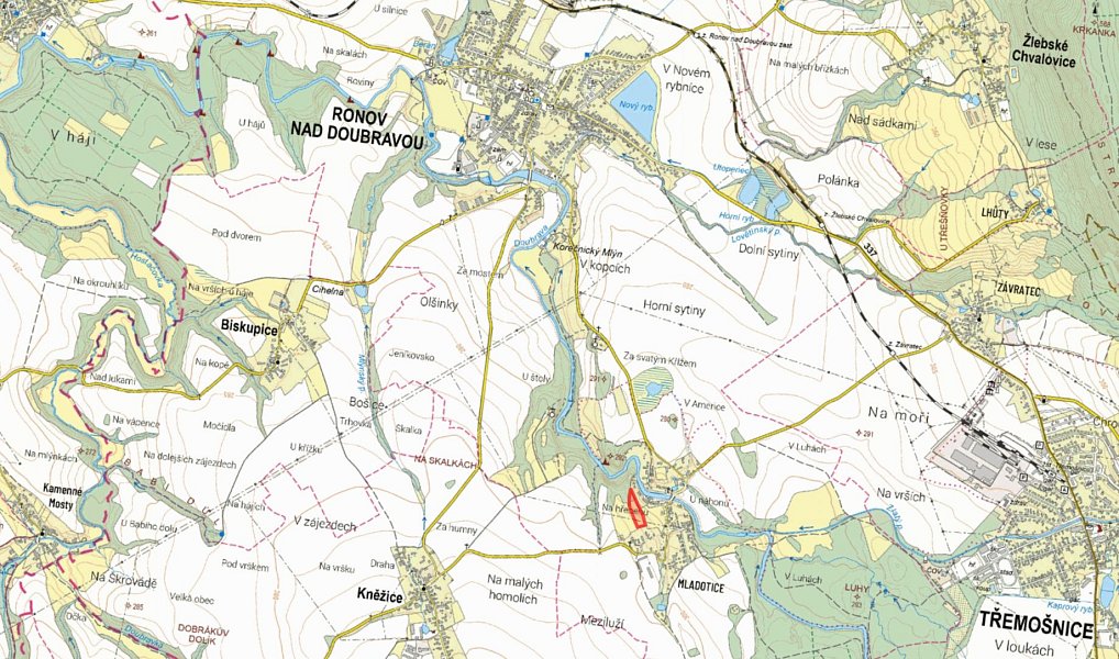 Prodej stavebního pozemku 8 684 m², Ronov nad Doubravou – náhled fotky 3