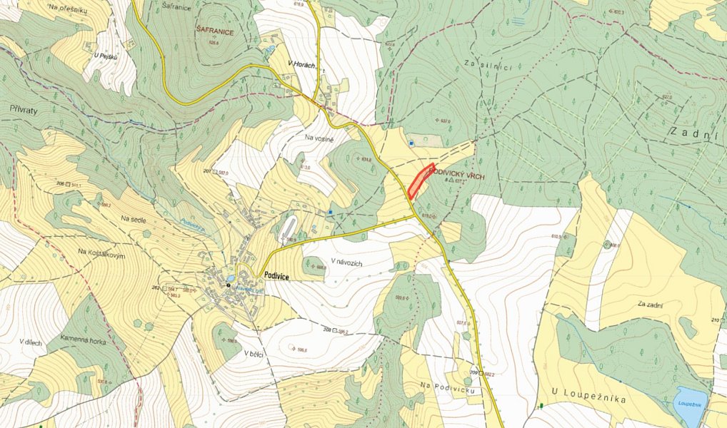 Prodej pole 4 812 m², Kaliště – náhled fotky 2